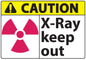 ZING Sign,Caution X-Ray Keep Out,7X10 Aluminum.. - official Zing product image 1