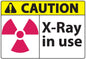 ZING Sign,Caution X-Ray In Use,7X10 Adhesive.. - official Zing product image 1