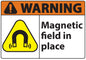 ZING Sign,Warning Magnetic Field In Place,7X10 Aluminum.. - official Zing product image 1