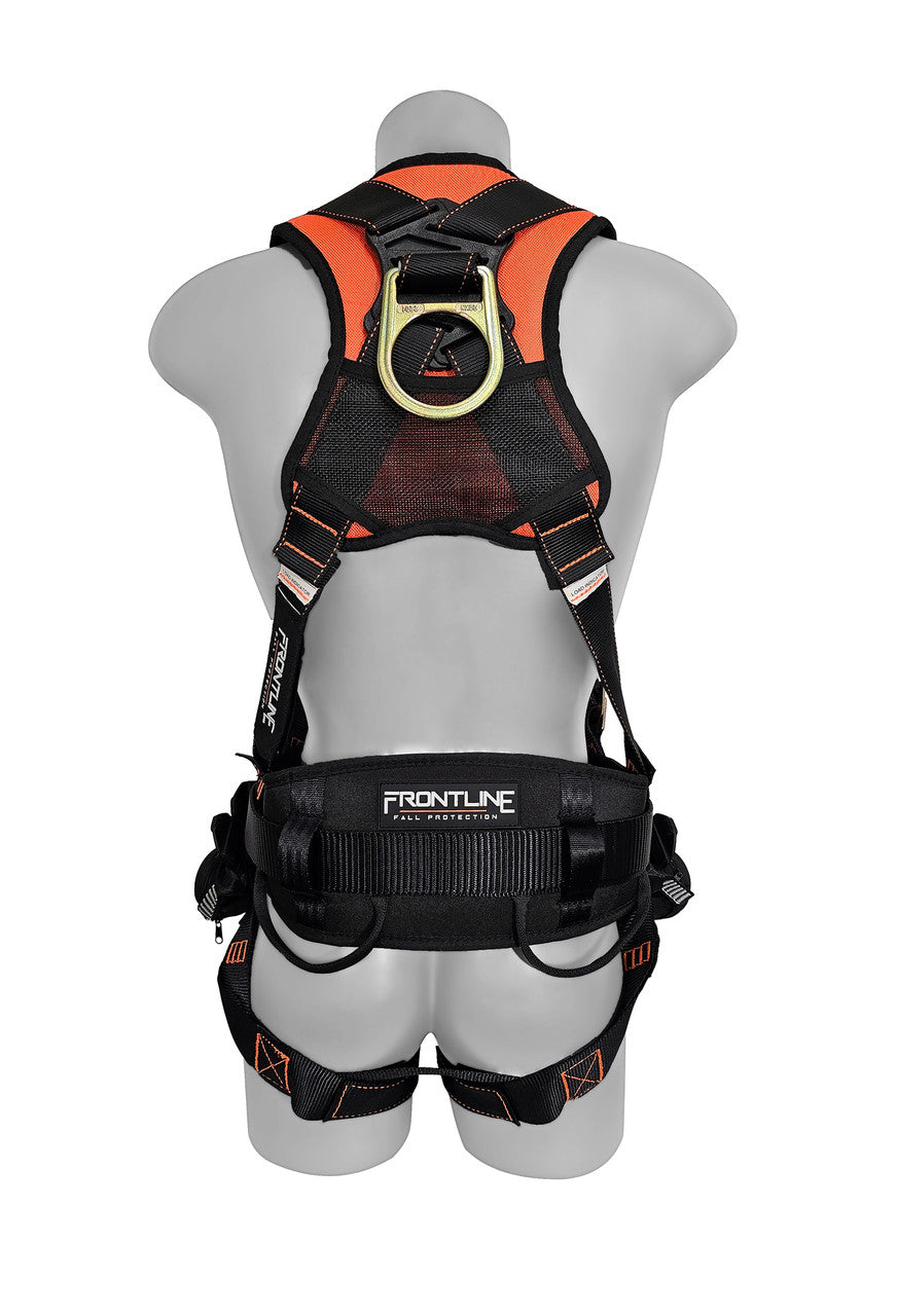 Frontline Fall 100CTB-S Combat Construction Full Body Harness with Tongue Buckle Legs and Trauma Straps 100CTB product image