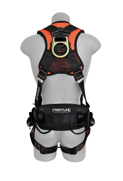 Frontline Fall 100CTB-S Combat Construction Full Body Harness with Tongue Buckle Legs and Trauma Straps 100CTB product image