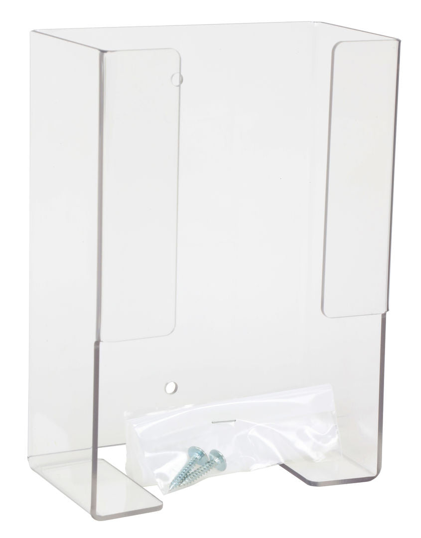 Wall-Mounted PETG Dispenser, Single Slot, Gloves or Lens Towelettes