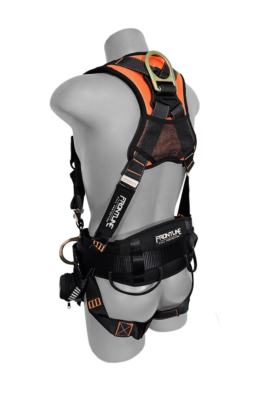 Frontline Fall 100CTB-S Combat Construction Full Body Harness with Tongue Buckle Legs and Trauma Straps 100CTB product image