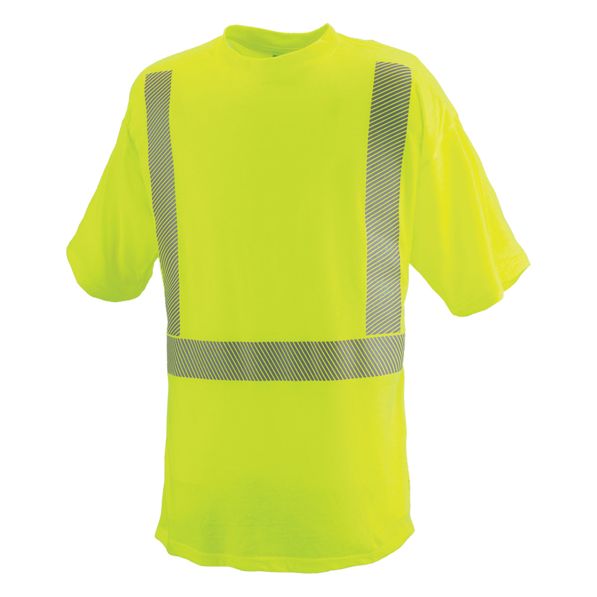 PIP Reflective Apparel 101CT ANSI Type R Class 2 Short Sleeve T-Shirt with Segmented Tape