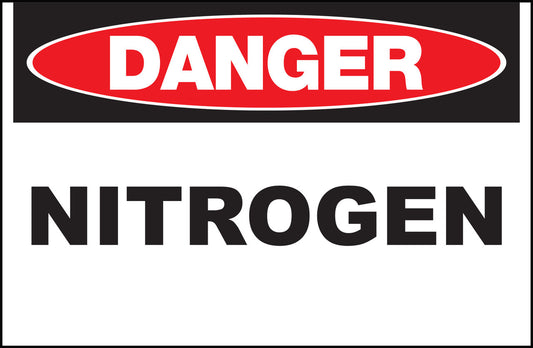 ZING Sign,Danger Nitrogen,10X14 Al.. - official Zing product image 1