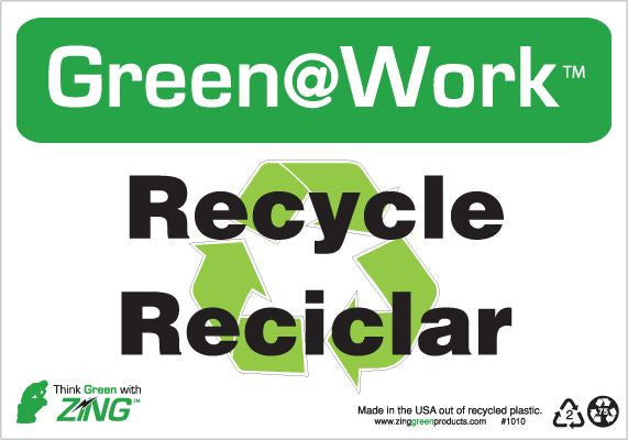ZING Sign,Notice Empty Cylinders,7X10 Pl.. - official Zing product image 1