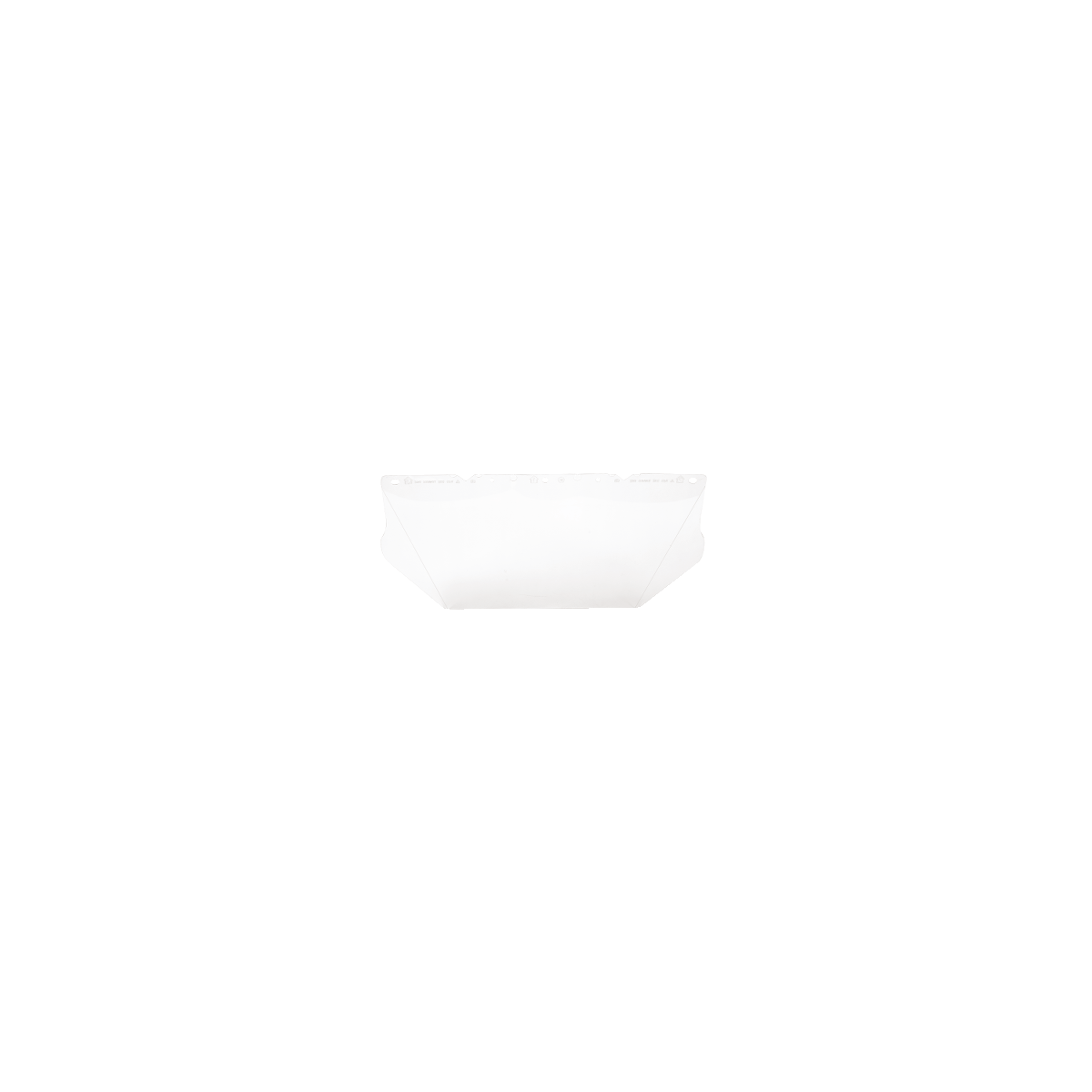 MSA V-Gard® Visors PC for General Purpose - V-Gard Visor, Contoured, Clear PC (8"x17"x.06")