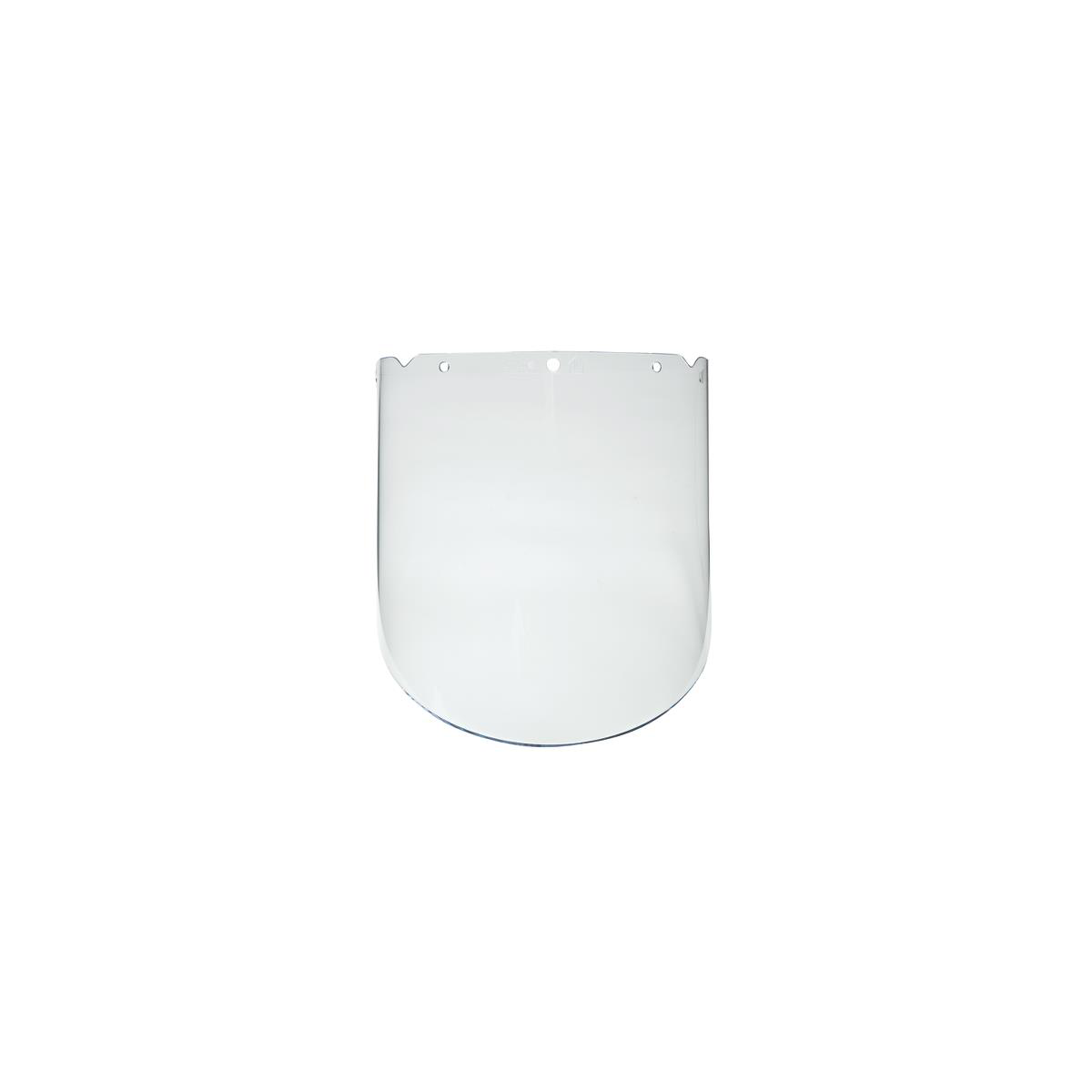 MSA V-Gard® Propionate Visors for Chemical and Splash - V-Gard Visor, Propionate, Clear, Molded, (9.25"x18"x.098")