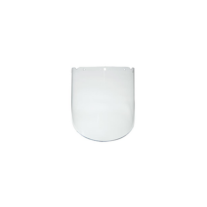 MSA V-Gard® Propionate Visors for Chemical and Splash - V-Gard Visor, Propionate, Clear, Molded, (9.25"x18"x.098")