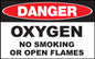 Danger Oxygen No Smoking Or Open Flames