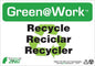 ZING Sign,Caution Step Down,7X10 Al.. - official Zing product image 1