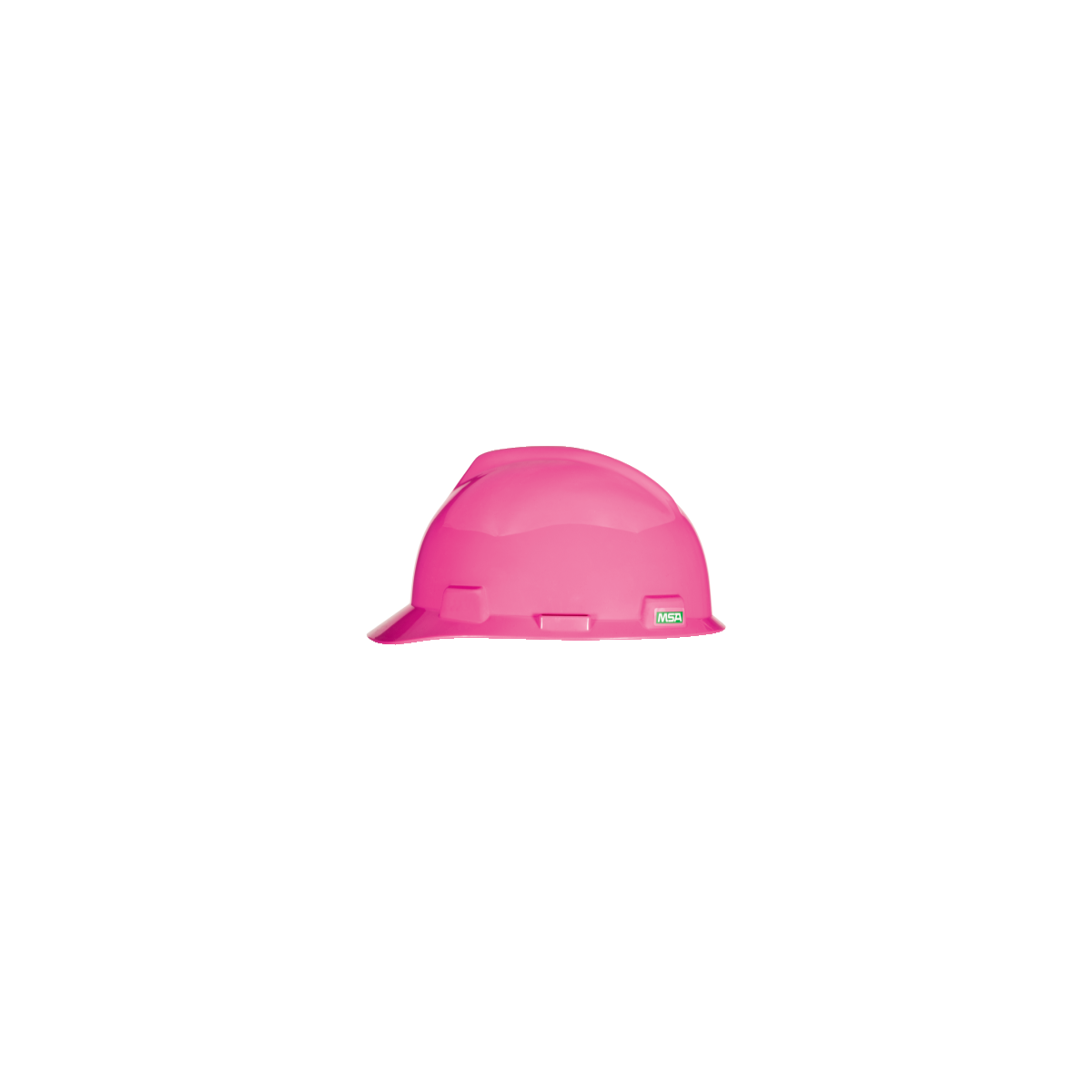 MSA V-Gard® Hard Hat Cap Style - V-Gard Slotted Cap, Hot Pink, w/Fas-Trac III Suspension