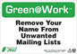 Green At Work Sign, 7X10