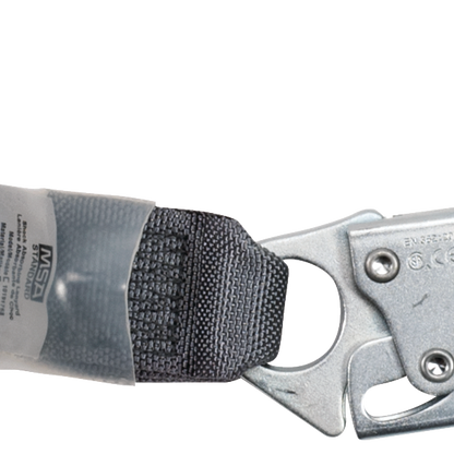 MSA V-SERIES Standard Shock Absorbing Lanyard - V-Series standard twin-leg adjustable energy absorbing lanyard, 6',36CL large snaphooks, CSA Z259.11-17