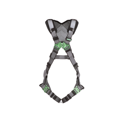 MSA V-FIT™ Safety Harness - V-FIT Harness, Extra Large, Back D-Ring, Quick-Connect Leg Straps, Shoulder Padding