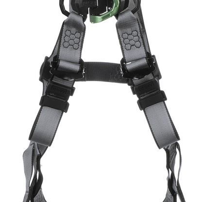 MSA V-FIT™ Safety Harness - V-FIT Harness, Extra Small, Back & Chest D-Rings, Quick-Connect Leg Straps, Shoulder Padding