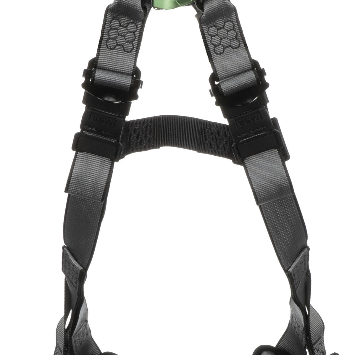 MSA V-FIT™ Safety Harness - V-FIT Harness, Standard, Back & Chest D-Rings, Tongue Buckle Leg Straps, Shoulder Padding