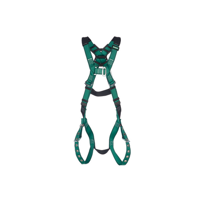 MSA V-FORM™ Safety Harness - V-FORM Harness, Standard, Back D-Ring, Tongue Buckle Leg Straps