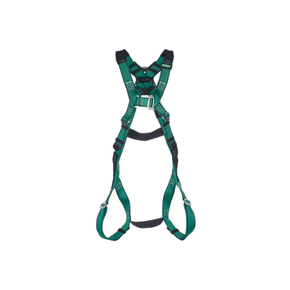 MSA V-FORM™ Safety Harness - V-FORM Harness, Standard, Back D-Ring, Qwik-Fit Leg Straps