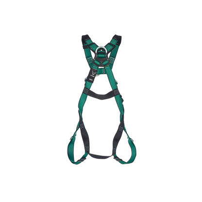 MSA V-FORM™ Safety Harness - V-FORM Harness, Super Extra Large, Back D-Ring, Qwik-Fit Leg Straps