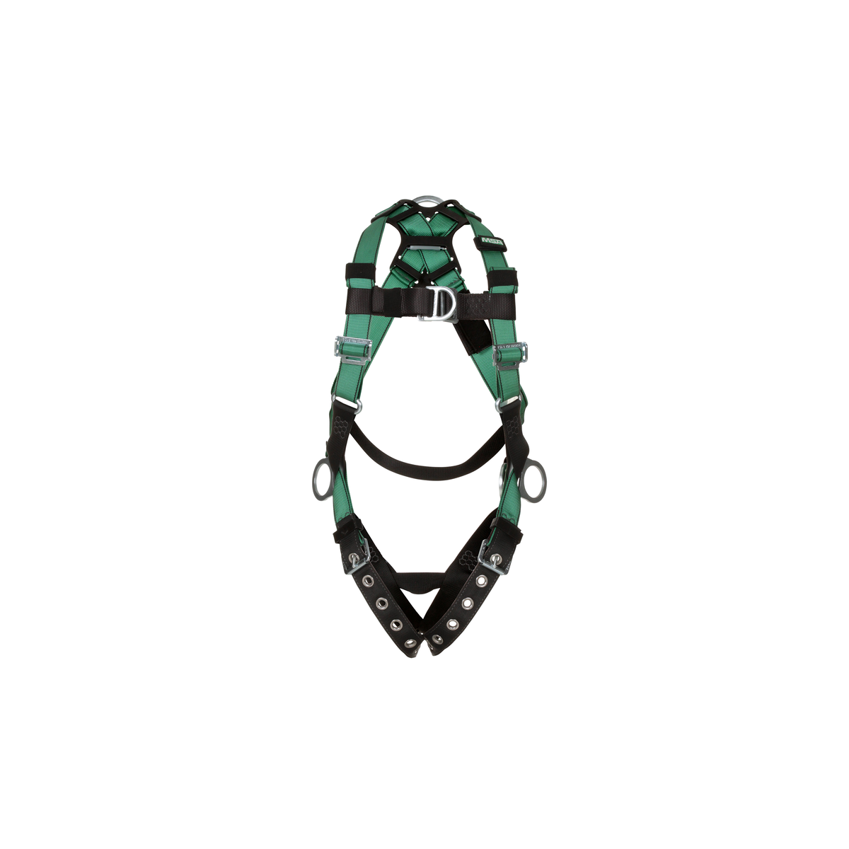 MSA V-FORM™ Safety Harness - V-FORM Harness, Standard, Back, Chest & Hip D-Rings, Tongue Buckle Leg Straps