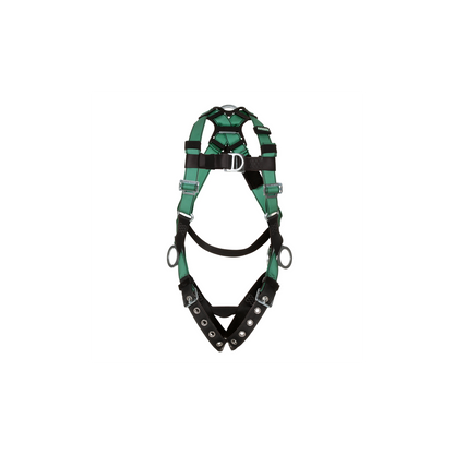MSA V-FORM™ Safety Harness - V-FORM Harness, Standard, Back, Chest & Hip D-Rings, Tongue Buckle Leg Straps