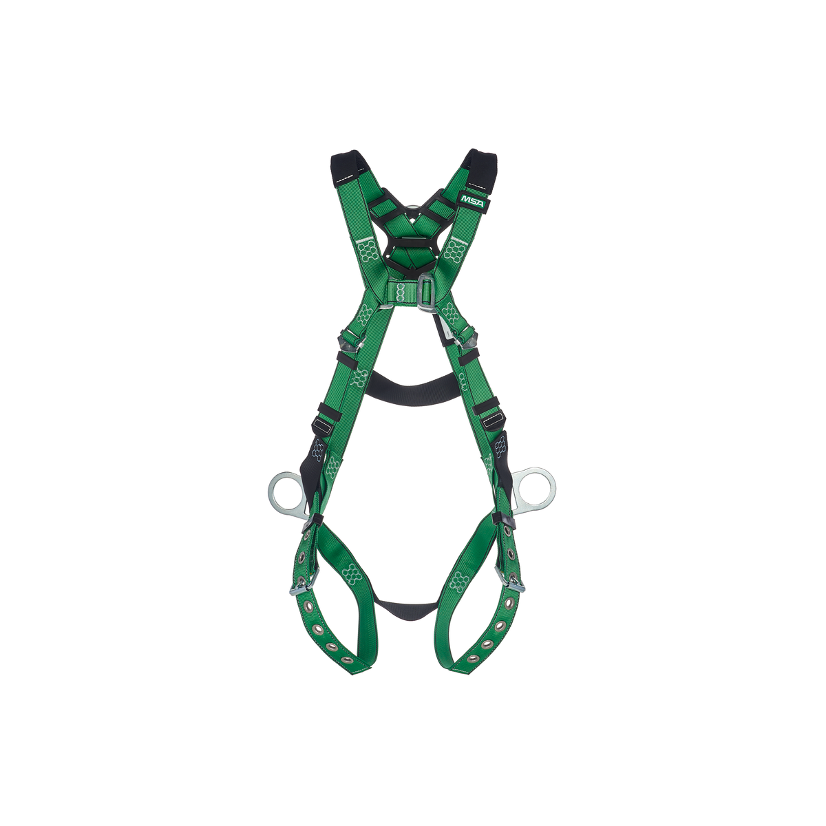 MSA V-FORM™ Safety Harness - V-FORM Harness, Standard, Back & Hip D-Rings, Tongue Buckle Leg Straps
