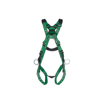 MSA V-FORM™ Safety Harness - V-FORM Harness, Standard, Back & Hip D-Rings, Tongue Buckle Leg Straps
