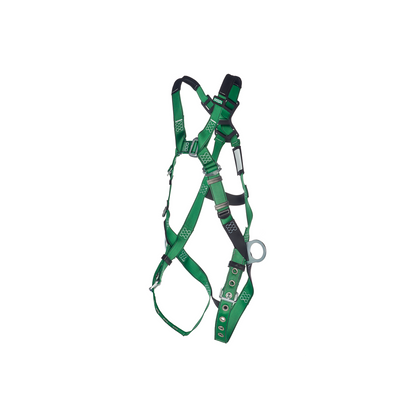 MSA V-FORM™ Safety Harness - V-FORM Harness, Extra Large, Back & Hip D-Rings, Tongue Buckle Leg Straps