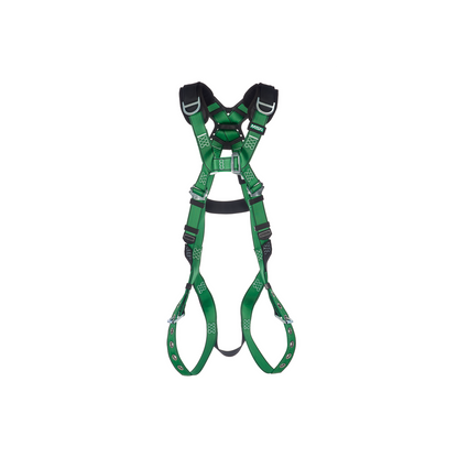 MSA V-FORM™ Safety Harness - V-FORM Harness, Standard, Back & Shoulder D-Rings, Tongue Buckle Leg Straps