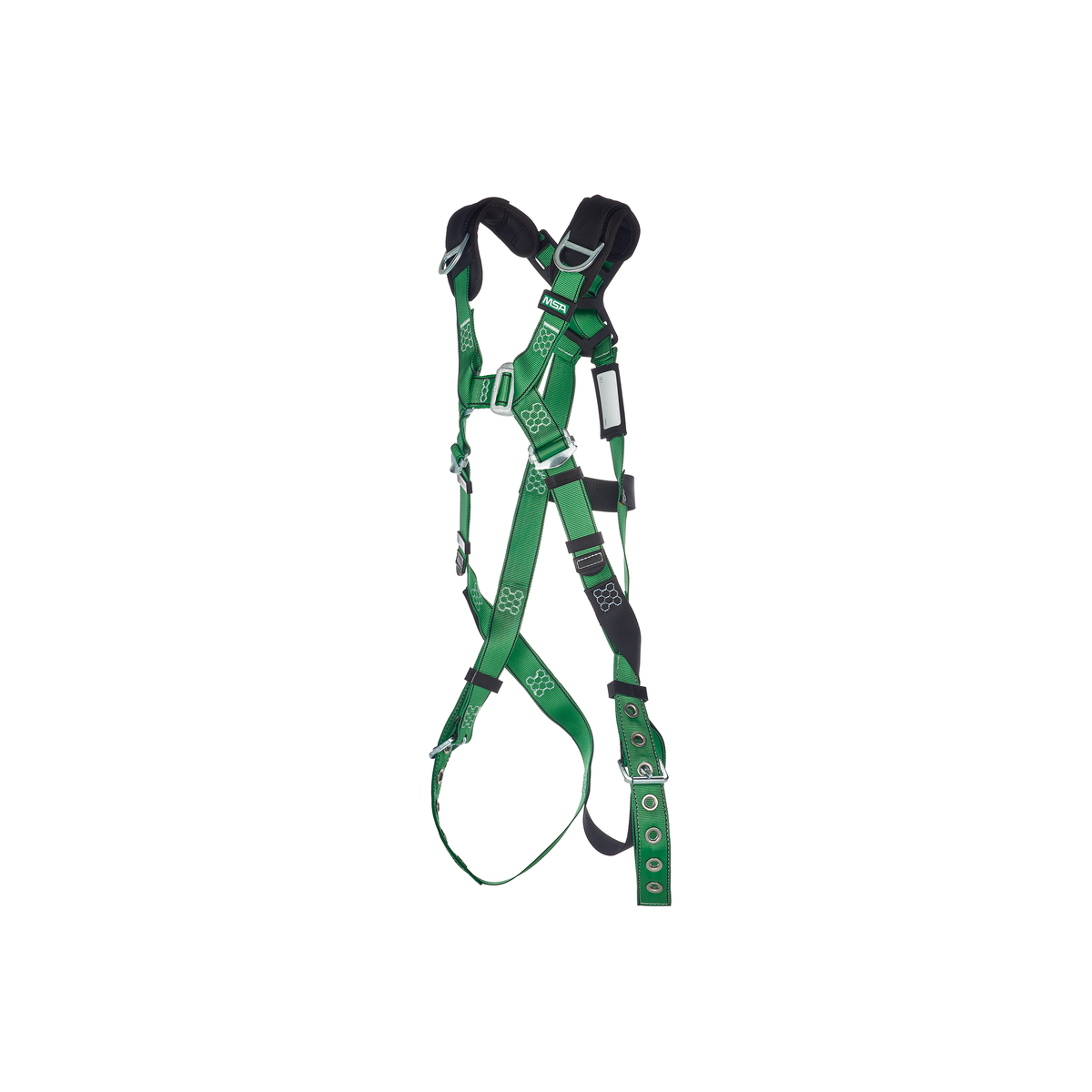 MSA V-FORM™ Safety Harness - V-FORM Harness, Extra Large, Back & Shoulder D-Rings, Tongue Buckle Leg Straps