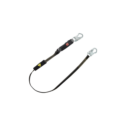 MSA V-SERIES™ Leading Edge Safety Lanyard - V-Series, High Heat, web, single-leg fixed energy absorbing lanyard, 6', 36C small snaphooks