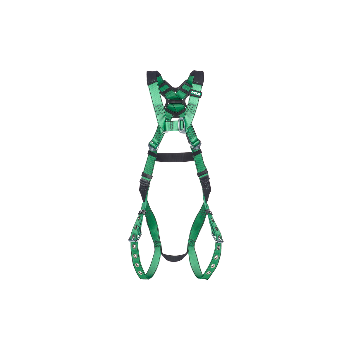 MSA V-FORM™ Safety Harness - V-FORM Harness, Standard, Back D-Ring, Tongue Buckle Leg Straps Quick Connect Chest Buckle
