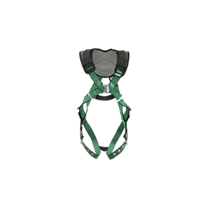 MSA V-FORM+™ Safety Harness - V-FORM+ Harness, Extra Large, Back D-Ring, Tongue Buckle Leg Straps