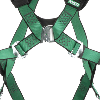 MSA V-FORM+™ Safety Harness - V-FORM+ Harness, Super Extra Large, Back D-Ring, Quick Connect Leg Straps