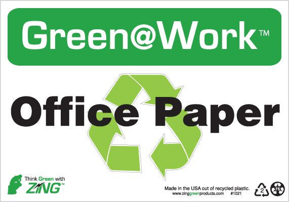 Office Paper, Recycle Symbol