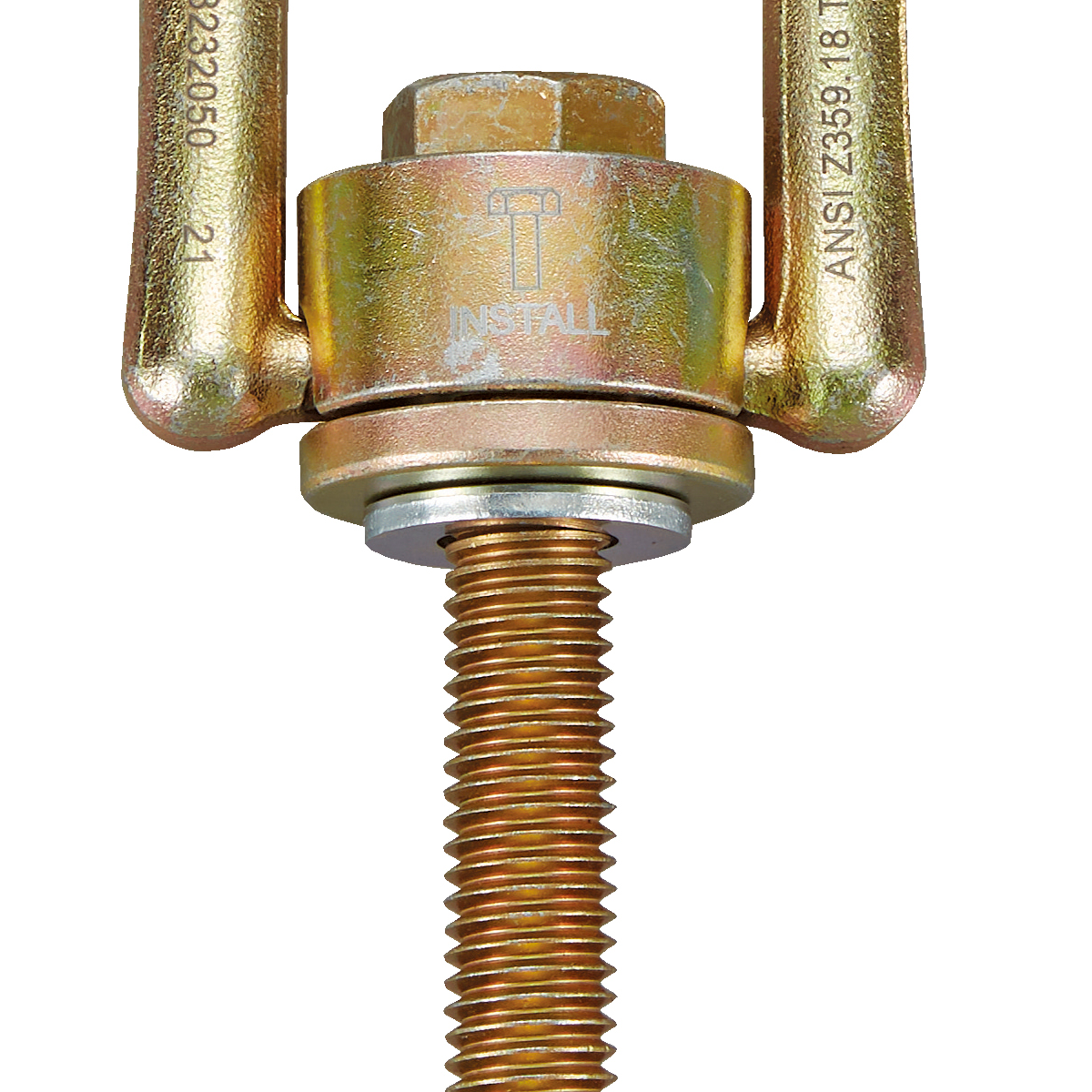MSA Anchorage Connector Components - Steel Swivel Anchor w/ Bolt 5K