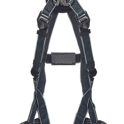 MSA V-FIT® Arc Flash Full-Body Harness - V-Fit Arc Flash Harness, Back D-Ring, Tongue Buckle Leg Straps, Standard (STD)