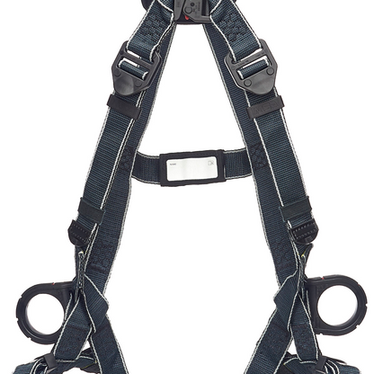 MSA V-FIT® Arc Flash Full-Body Harness - V-Fit Arc Flash Harness, Back & Hip D-Ring, Tongue Buckle Leg Straps, Extra Large (XL)