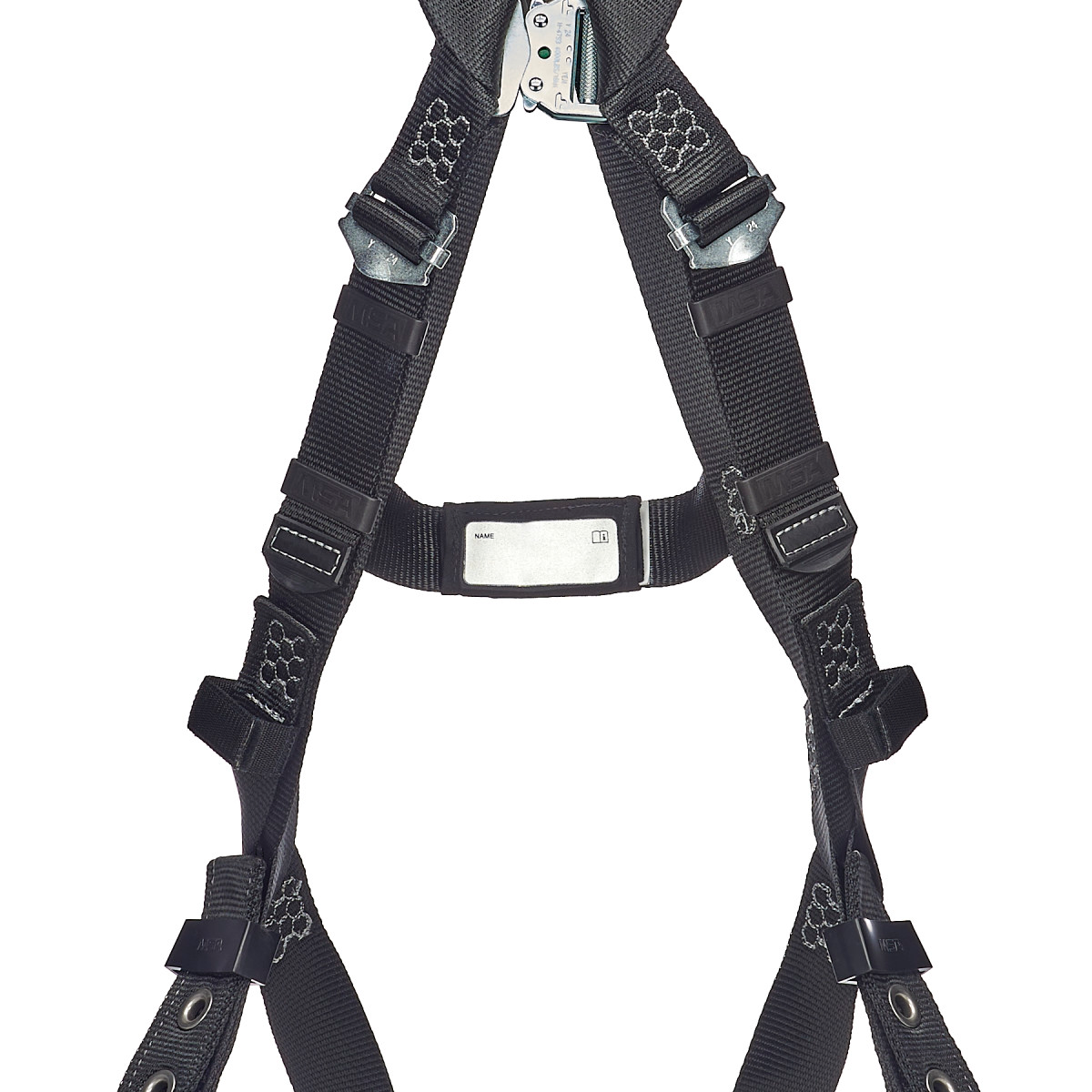 MSA V-FORM® Arc Flash Full-Body Harness - V-Form Arc Flash Harness, Back D-Ring, Tongue Buckle Leg Straps, Extra Large (XL)