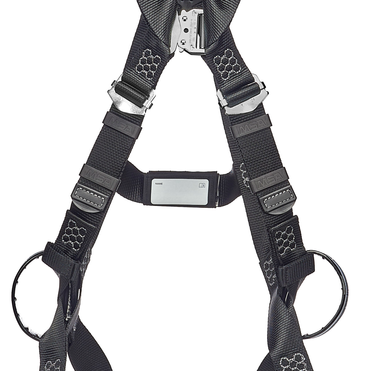 MSA V-FORM® Arc Flash Full-Body Harness - V-Form Arc Flash Harness, Back & Hip Web Loop, Quick-Connect Leg Straps, Super Extra Large (SXL)