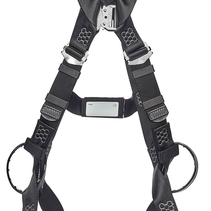 MSA V-FORM® Arc Flash Full-Body Harness - V-Form Arc Flash Harness, Back & Hip Web Loop, Quick-Connect Leg Straps, Super Extra Large (SXL)