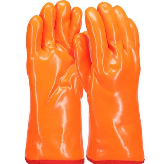 PIP 1027OR – PVC Dipped Glove with Insulated Foam Liner and Smooth Finish - 12" Length