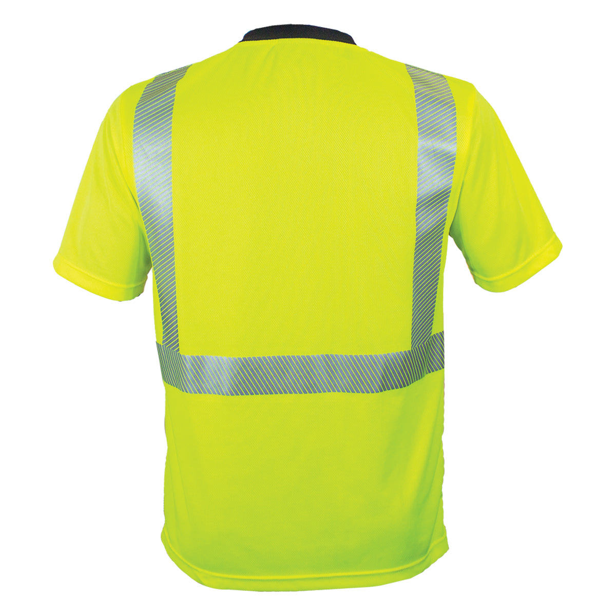 PIP Reflective Apparel 102CT ANSI Type R Class 2 Short Sleeve T-Shirt with Segmented Tape.