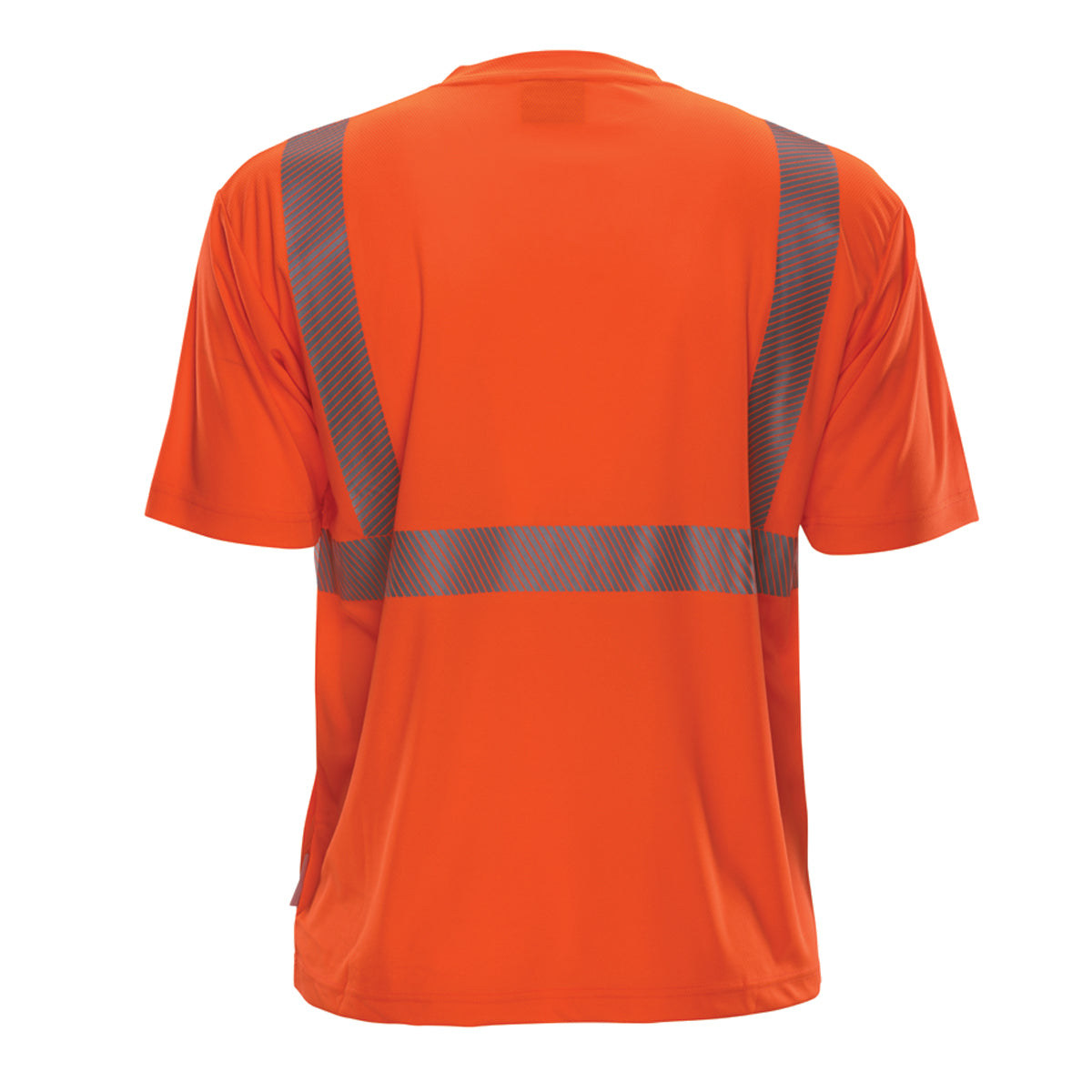 PIP Reflective Apparel 102CT ANSI Type R Class 2 Short Sleeve T-Shirt with Segmented Tape.
