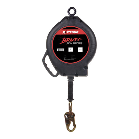 KStrong® BRUTE™ 90 ft. Galvanized Steel Cable SRL with Swivel Snap Hook. Includes Installation Carabiner and Tagline (ANSI)