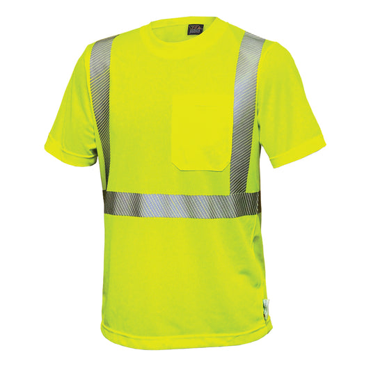 PIP Reflective Apparel 103CT ANSI Type R Class 2 Short Sleeve T-Shirt with Segmented Tape