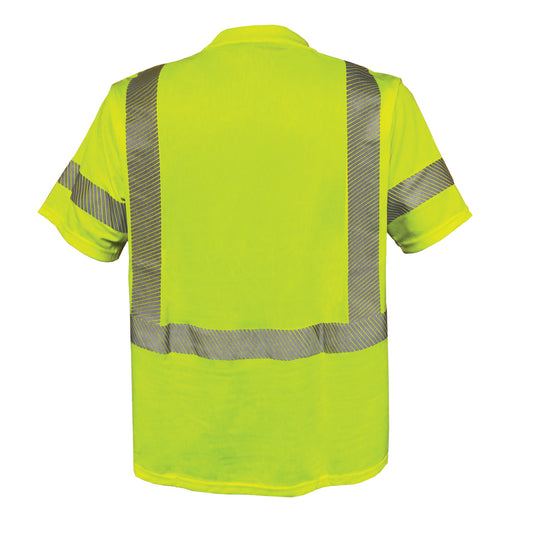 PIP Reflective Apparel 104CT ANSI Type R Class 3 Short Sleeve T-Shirt with Segmented Tape