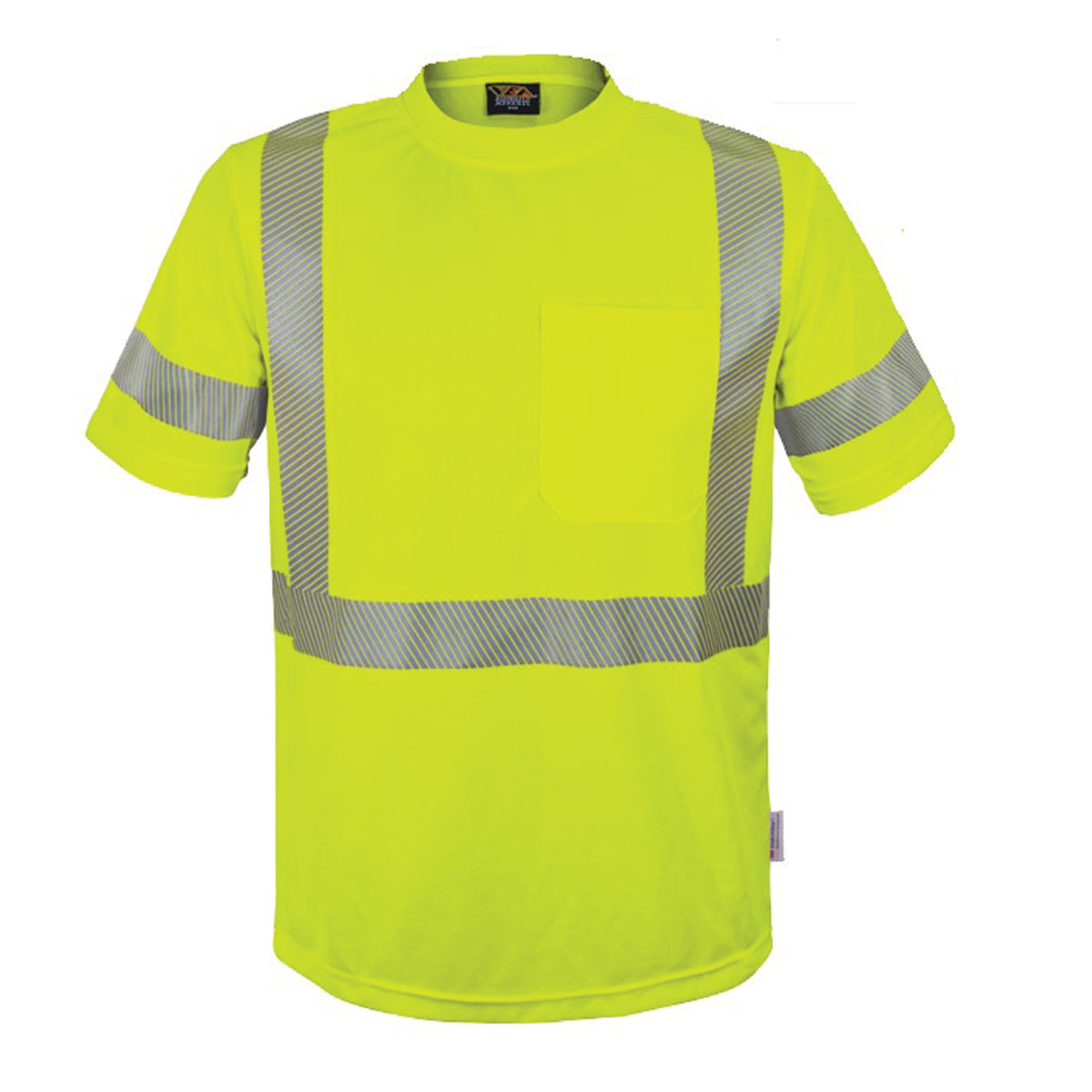 PIP Reflective Apparel 104CT ANSI Type R Class 3 Short Sleeve T-Shirt with Segmented Tape