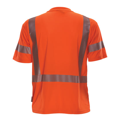 PIP Reflective Apparel 104CT ANSI Type R Class 3 Short Sleeve T-Shirt with Segmented Tape